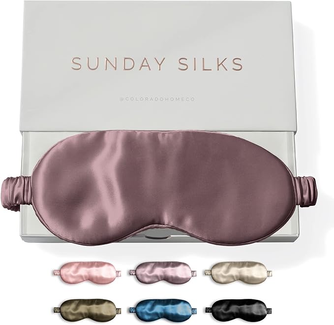 Silk Eye Mask - Deep Mauve