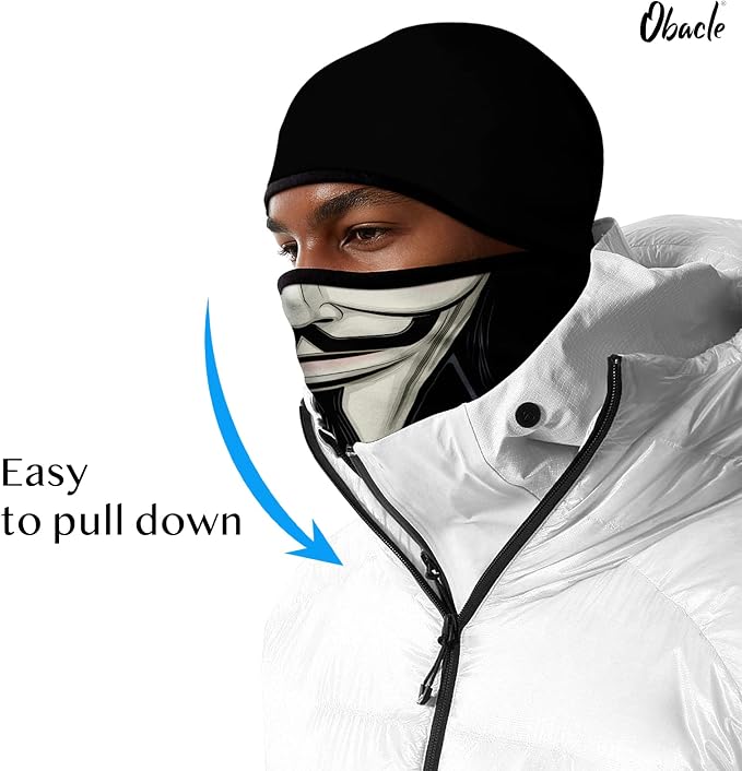 Men White Face Black Beard