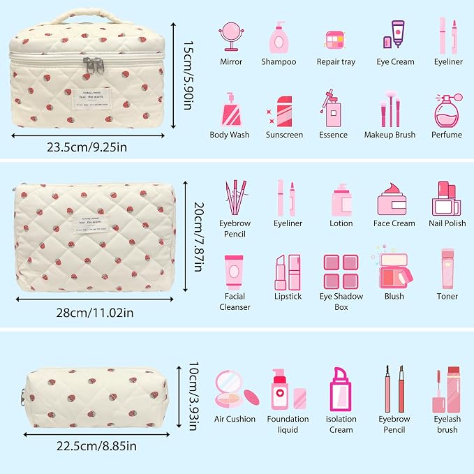 3pcs-Beigestrawberry