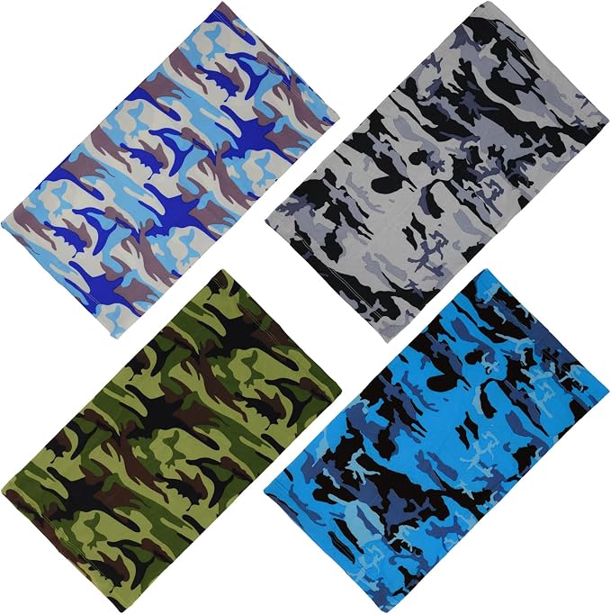 4 Cooling Neck Gaiters Camouflage