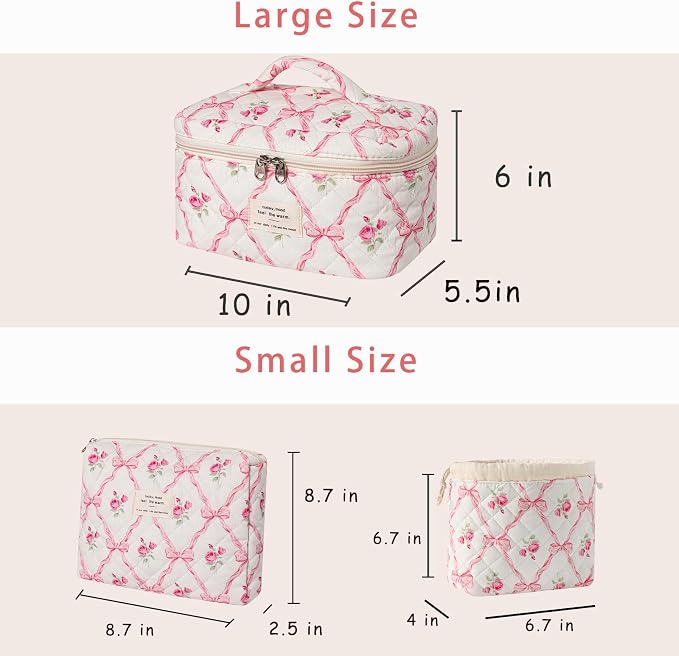 3Pcs Pink Bow