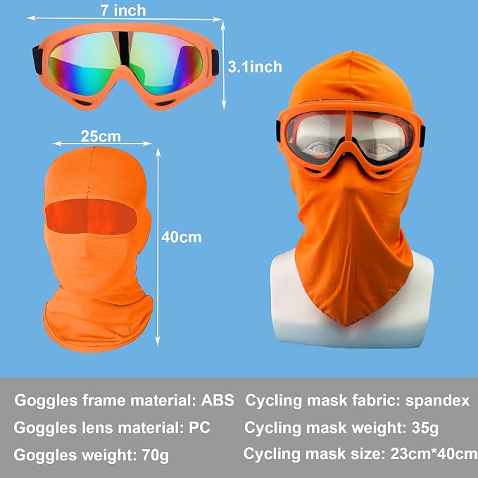 Orange/Clear+Colorful Lenses