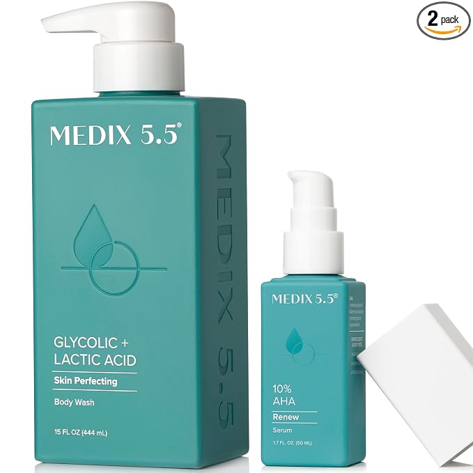 Exfoliating AHA Body Wash + Leave-On Booster