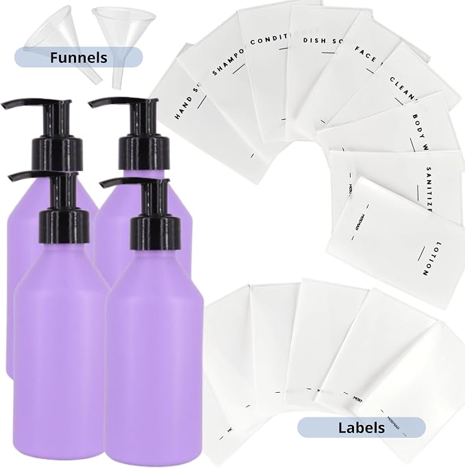 Lavender Bottle + Black Pump