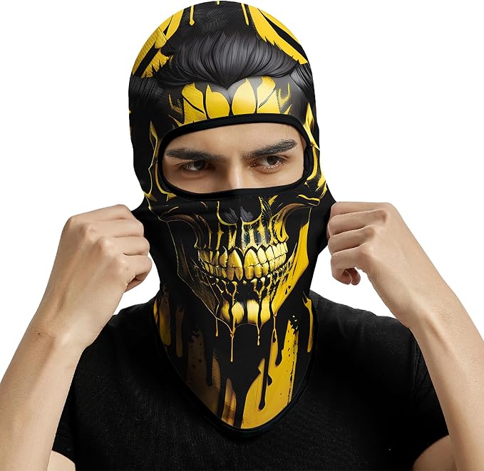 Skull Gold Black Face