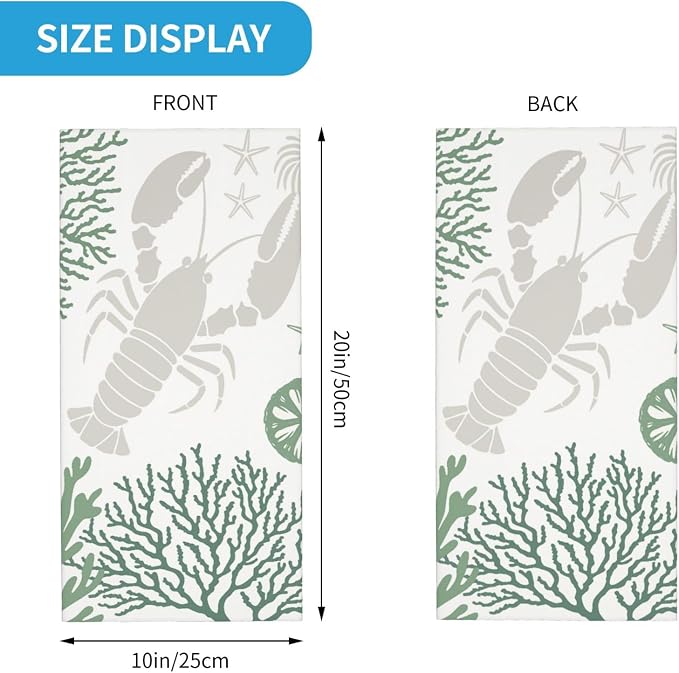 Grey Lobster & Green Coral
