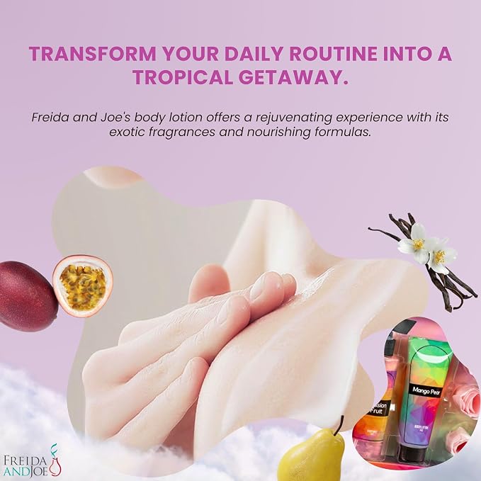 Passion Fruit, Warm Vanilla, Mango Pear