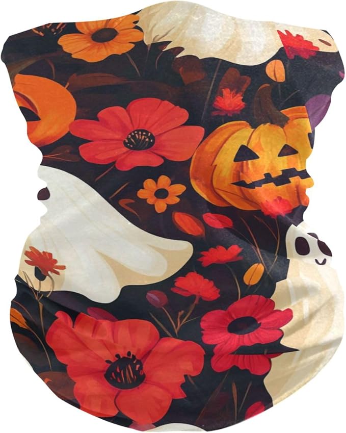 Halloween Ghost Pumpkin and Poppy