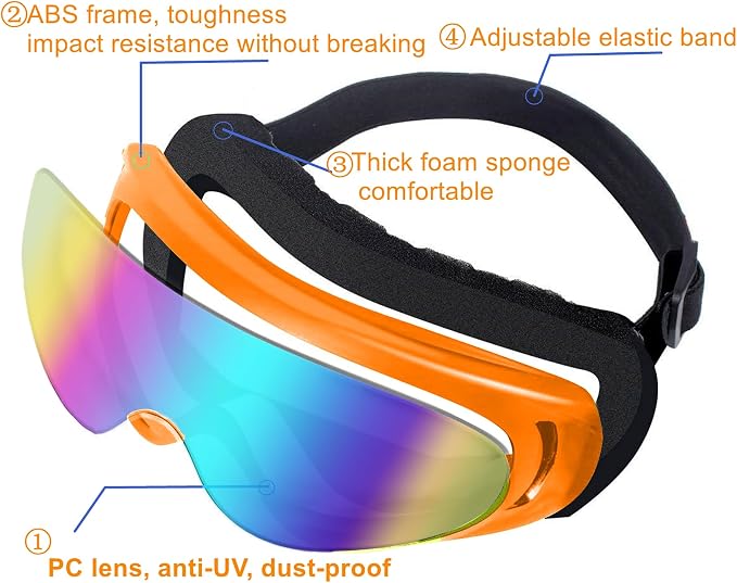 Orange/Clear+Colorful Lenses