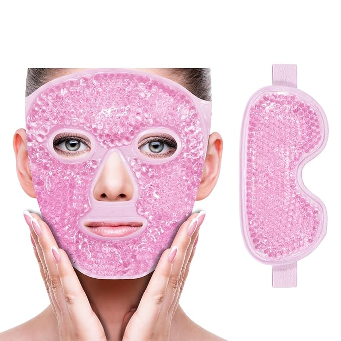 Pink-(1*eye Mask+1*face Mask)