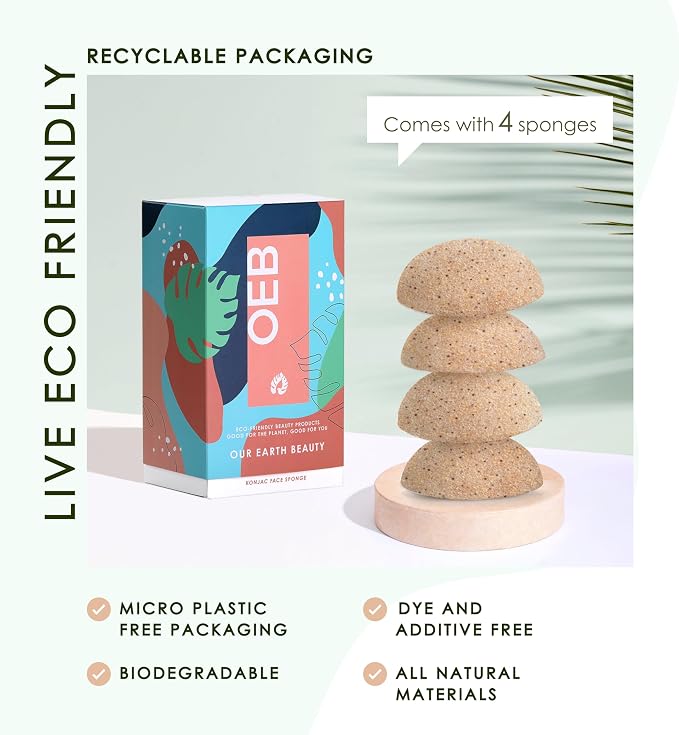 Konjac and Walnut Face Sponge