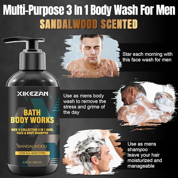 Black- Mens Body Care Kit