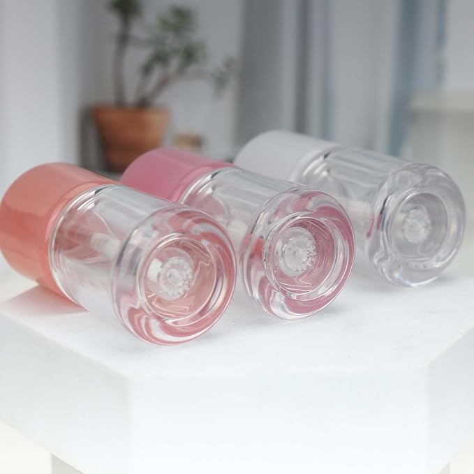Pink and clear