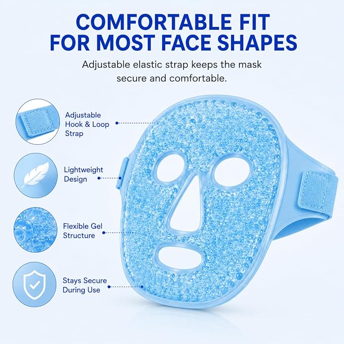 Blue(jade Roller+face Mask)