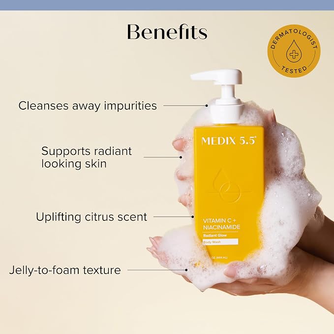 Vitamin C Body Wash + Glycolic Acid Cleanser Set