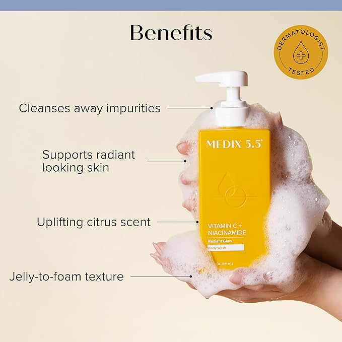 Vitamin C Body Wash + Glycolic Acid Cleanser Set