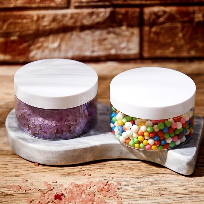 Clear with Colourful Lid