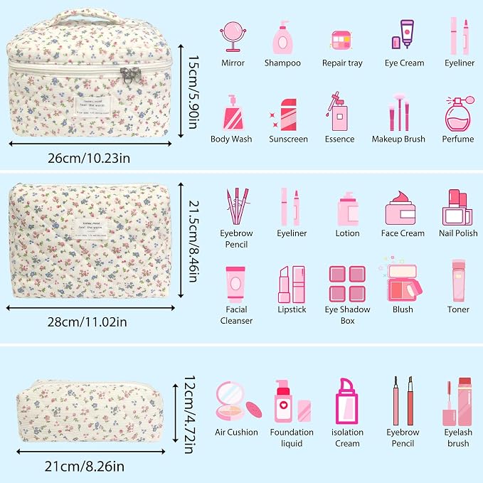 3pcs- Pinkditsyfloral
