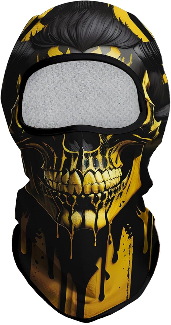 Skull Gold Black Face
