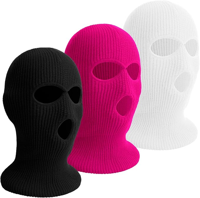 3 Hole Ski Mask Pink3