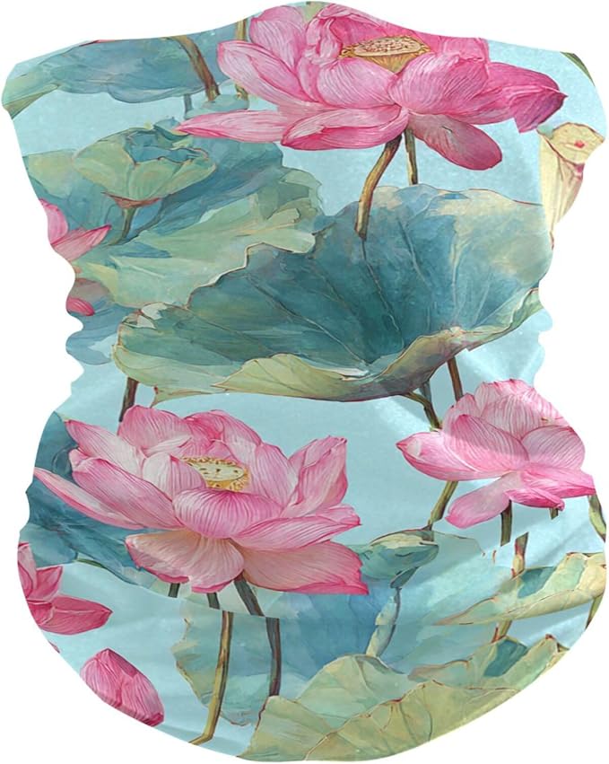 Pastel Lotus Leaf Stem Floral
