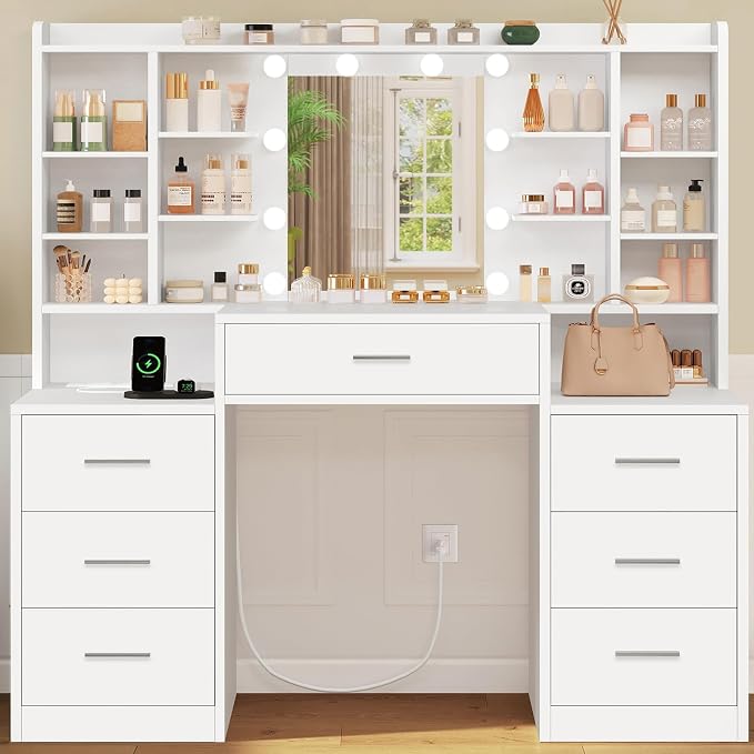 Large Vanity With 7 Drawers