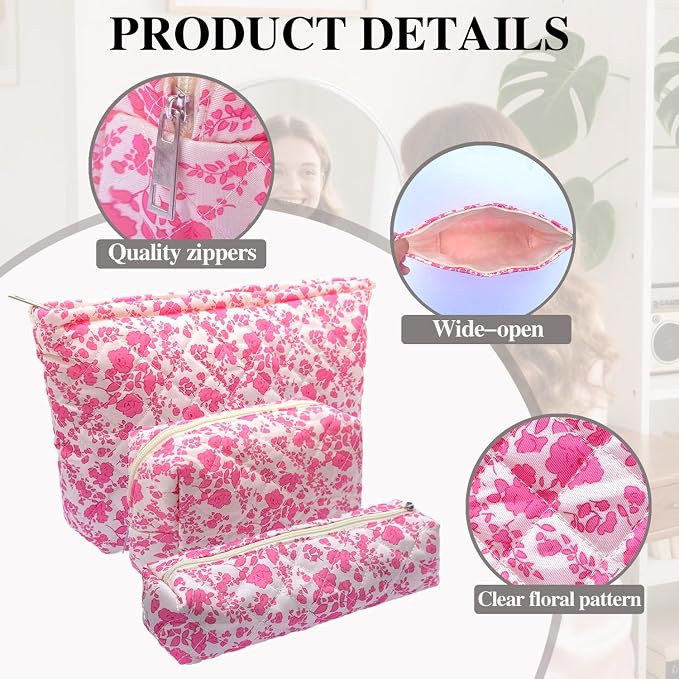 New 3Pcs pink