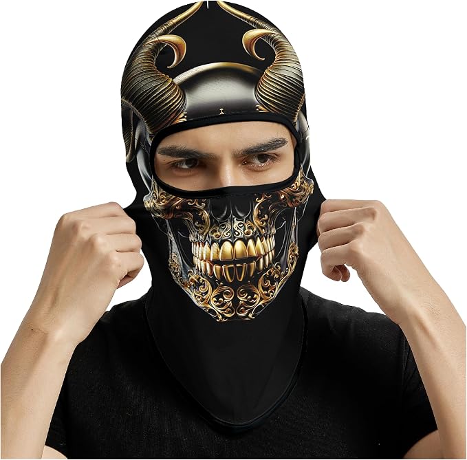 Skull Gold Sheep Face
