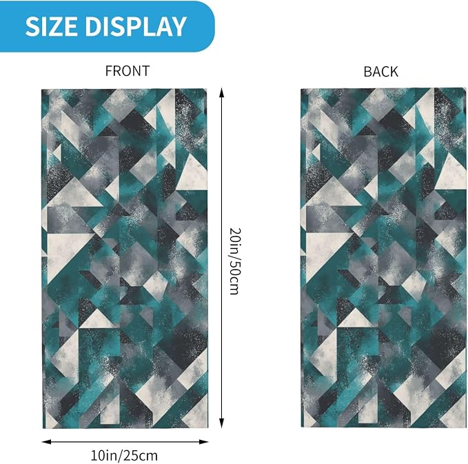 Green Grey White Geometric Patchwork