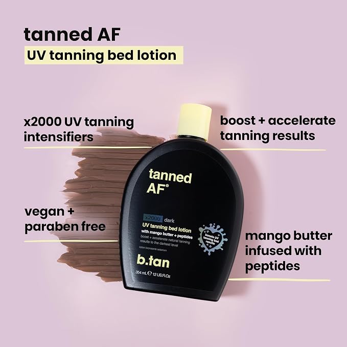 dark UV tanning lotion