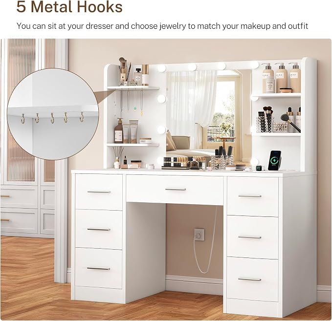 7 Drawers Vanity