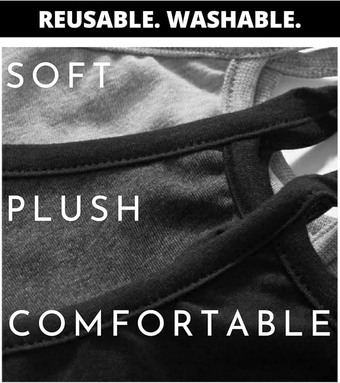 3 Pack Black,grey,charcoal