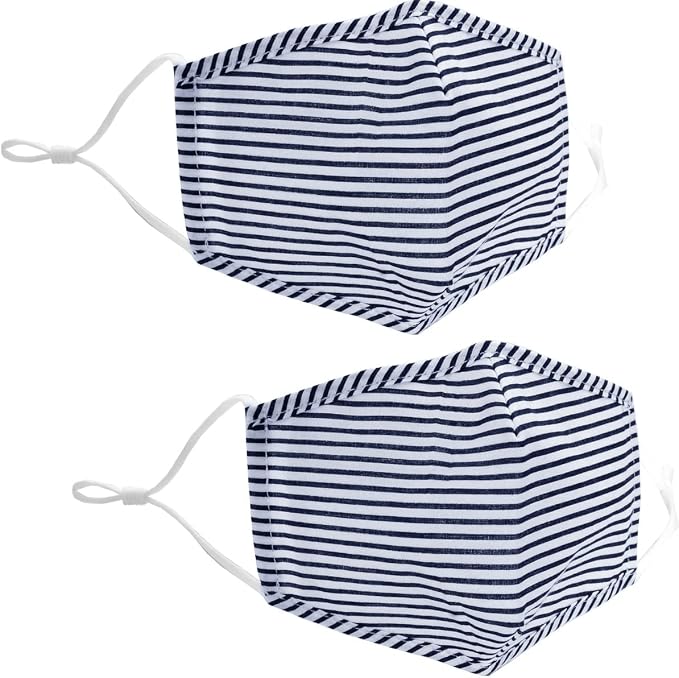 2-pack: Navy Blue Stripes
