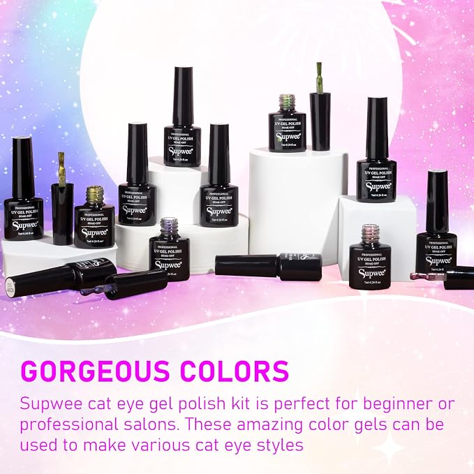 12 Colors-9D Cat Eye Gel