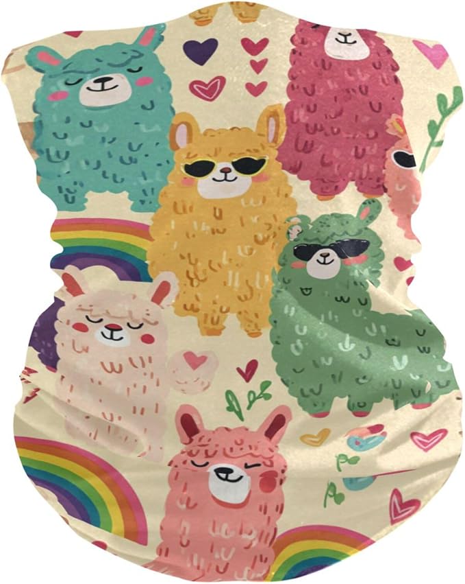 Sunglasses Alpaca Rainbow Hearts