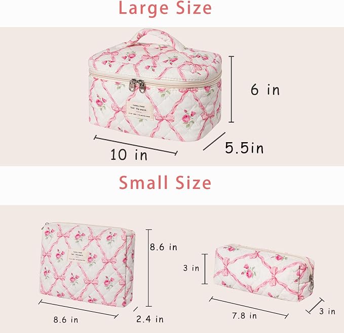3Pcs Pink Bows