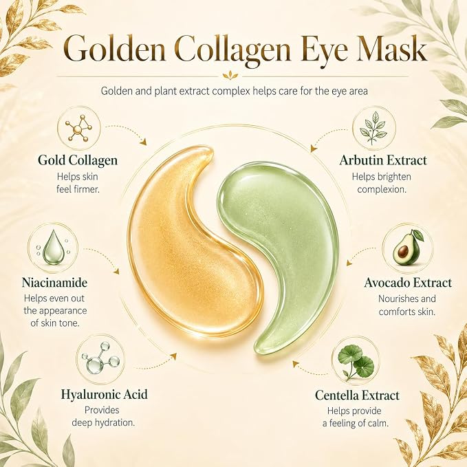 Avocado&Gold Eye Mask