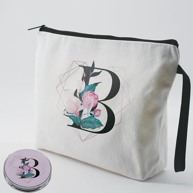 Diamond-like Ietter B Floral-white