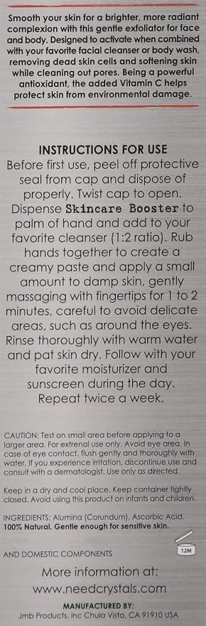 Vitamin C with Microdermabrasion Crystals