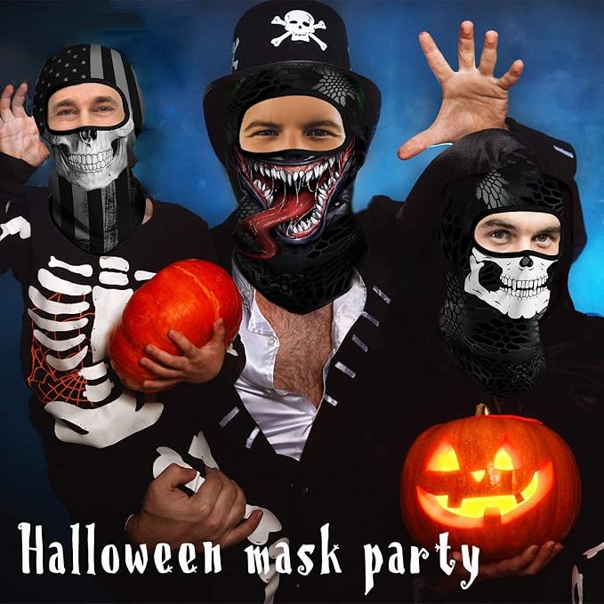 Skull White Face Black Dimples