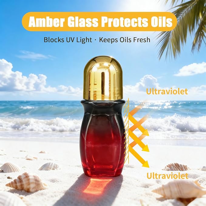 Green Amber Bottles