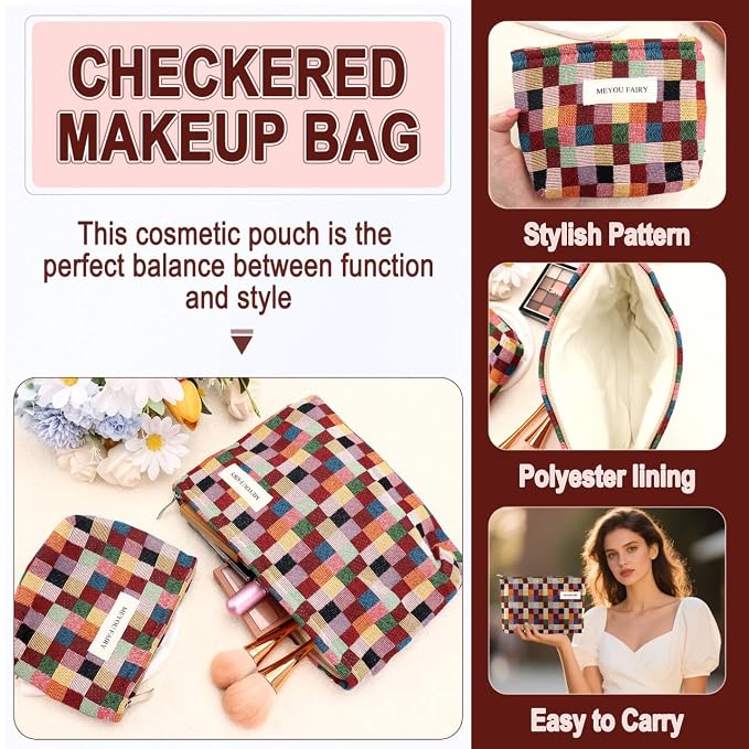 B-Checkered 2Pcs Colorful