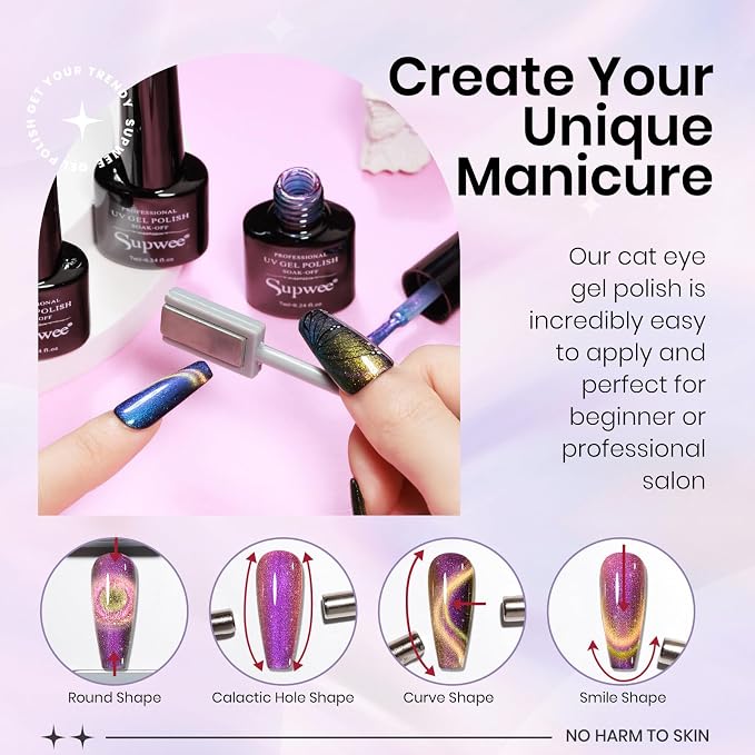 12 Colors-Chameleon Cat Eye Gel