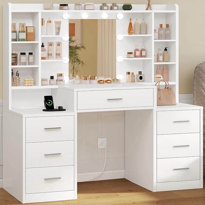 Large Vanity With 7 Drawers