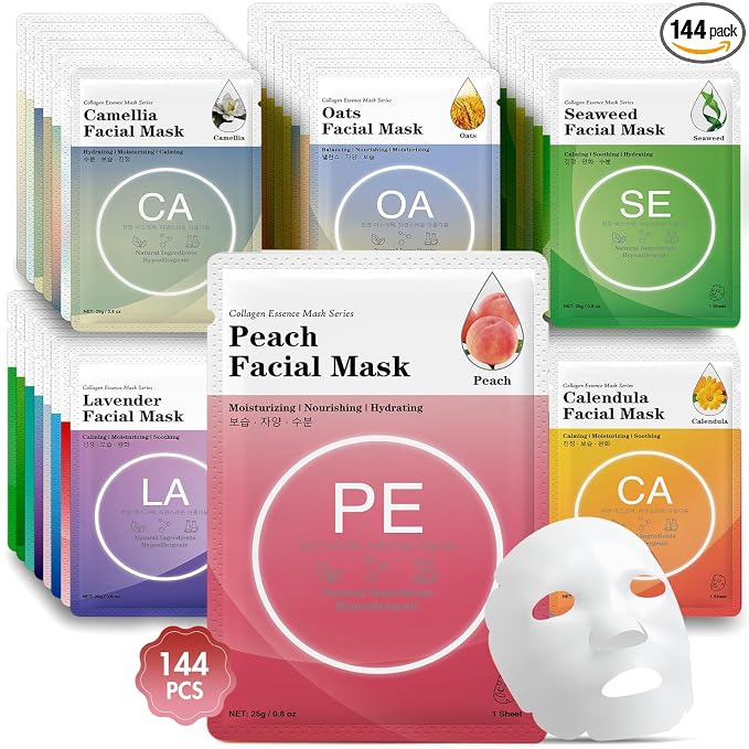144 Pack Facial Masks Sets