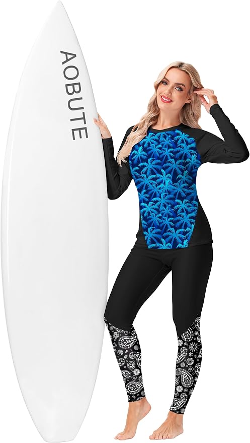 No Thumb Hole | Coconut Tree Blue