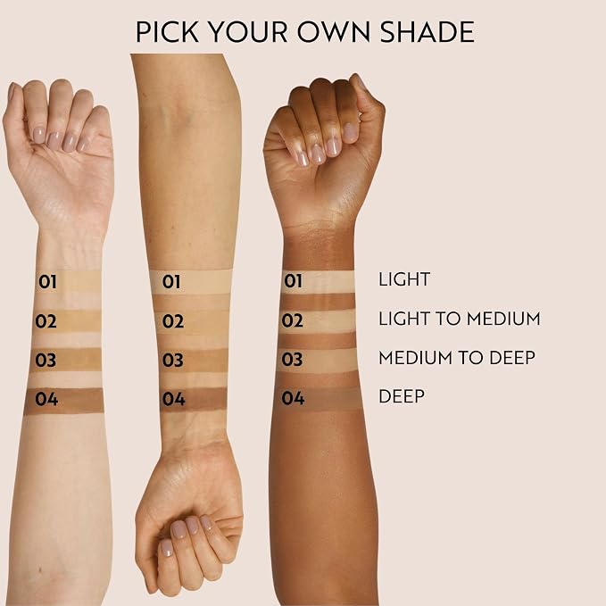 Light to medium skin tones
