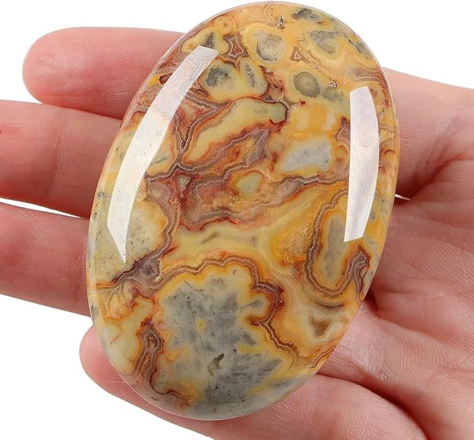 O-yellow Crazy Lace Agate
