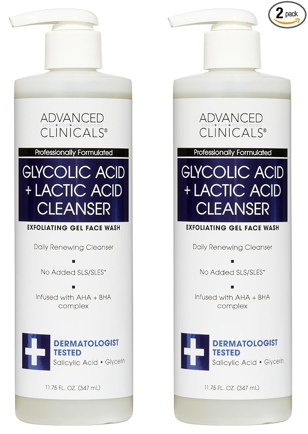 Exfoliating Glycolic + Lactic Acid Face Wash