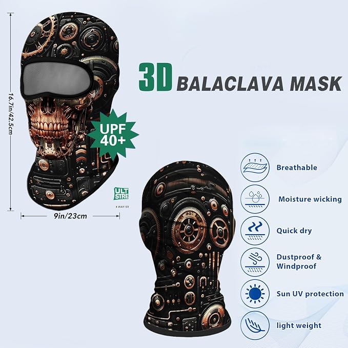 Skull Copper Machine Face